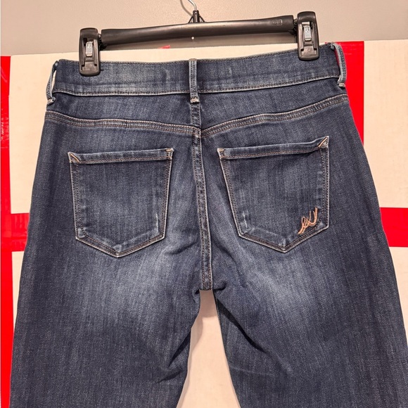 Express Dark Blue Straight Leg Jeans - Picture 2 of 7